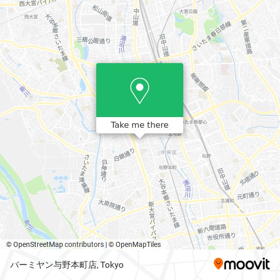 バーミヤン与野本町店 map