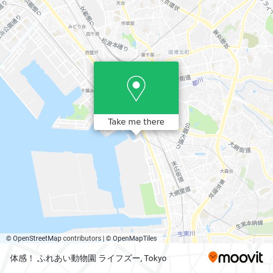 体感！ ふれあい動物園 ライフズー map