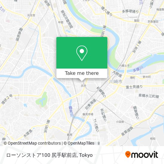 ローソンストア100 尻手駅前店 map