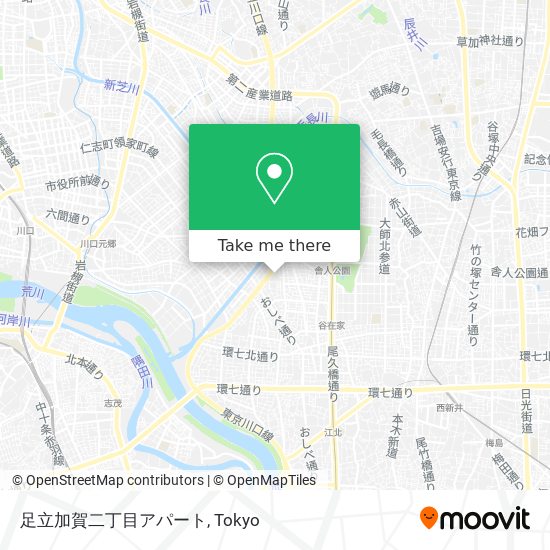 足立加賀二丁目アパート map