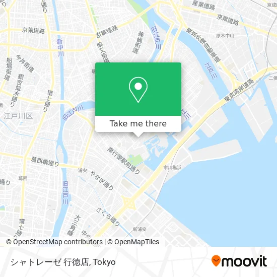 Chateraise Gyotoku Store map
