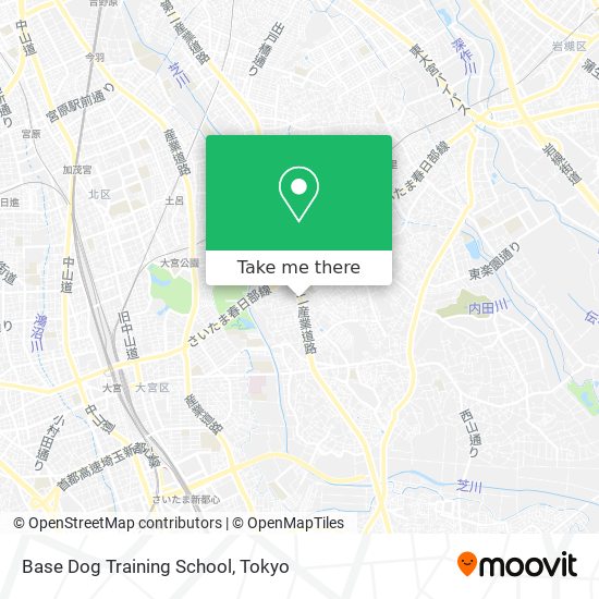 Base Dog Training School map