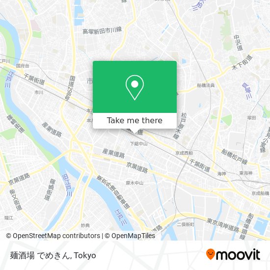 麺酒場 でめきん map