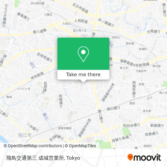 飛鳥交通第三 成城営業所 map