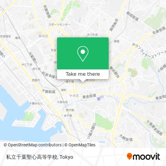 私立千葉聖心高等学校 map