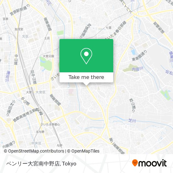 ベンリー大宮南中野店 map