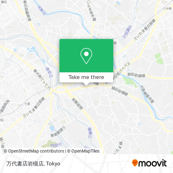 Banndai Bookstore Iwatsuki Branch map