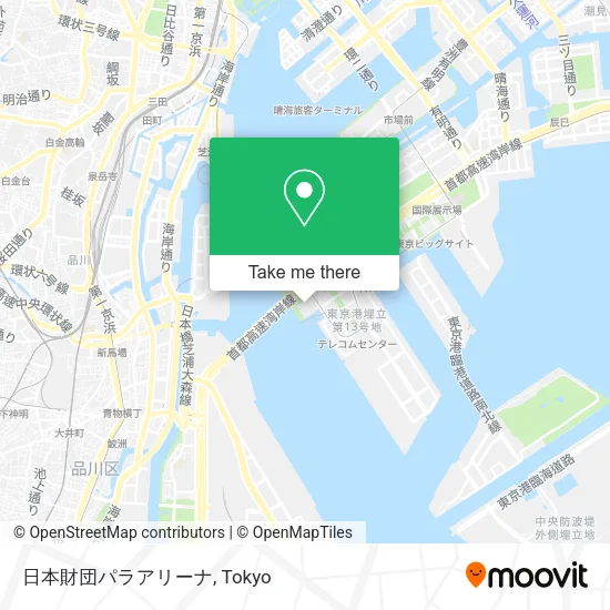 日本財団パラアリーナ map