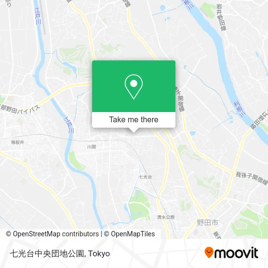 七光台中央団地公園 map