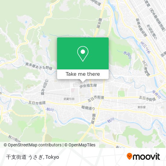 干支街道 うさぎ map