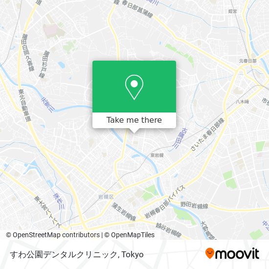 すわ公園デンタルクリニック map