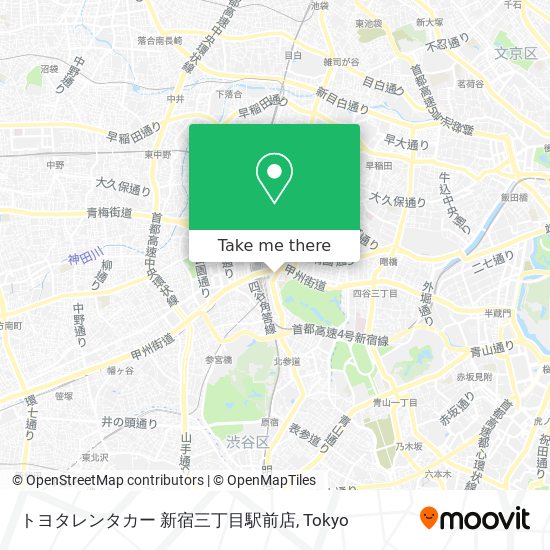 トヨタレンタカー 新宿三丁目駅前店 map