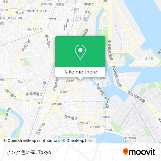 ピンク色の家 map