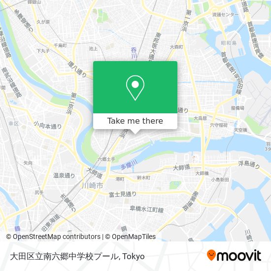 大田区立南六郷中学校プール map