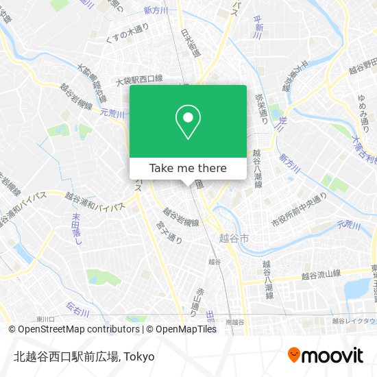 北越谷西口駅前広場 map