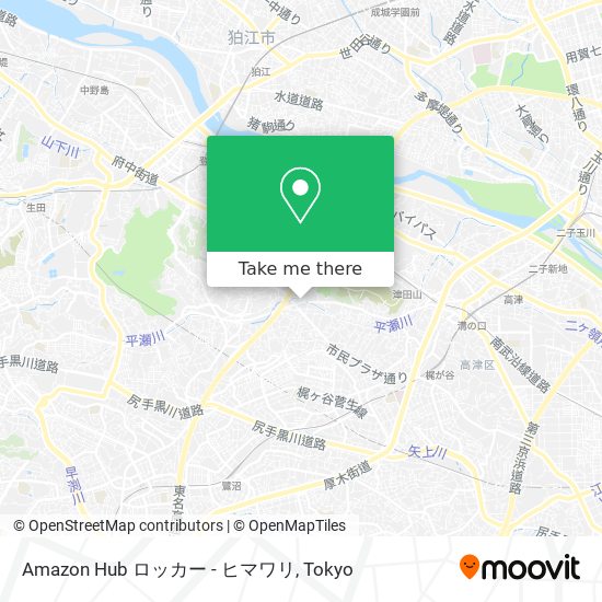 Amazon Hub ロッカー - ヒマワリ map