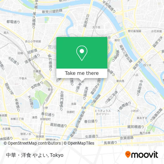 Chinese and Western Food Yayoi map