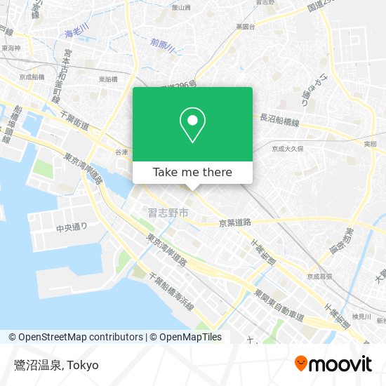 鷺沼温泉 map
