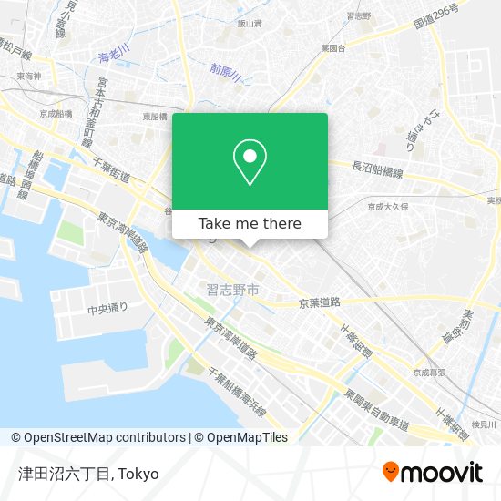 津田沼六丁目 map