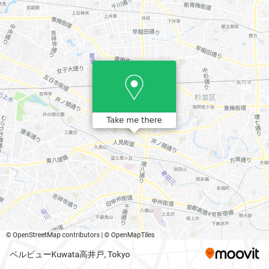 ベルビューKuwata高井戸 map