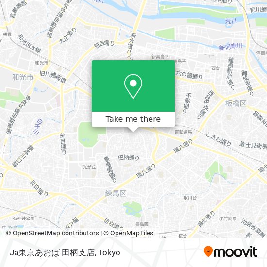 Ja東京あおば 田柄支店 map