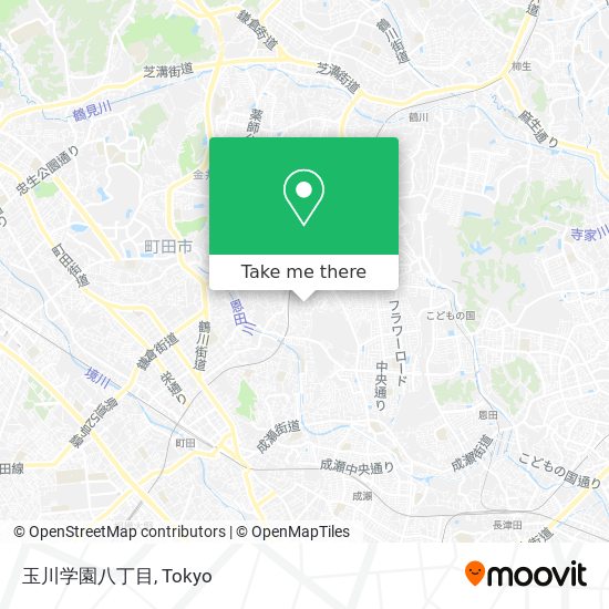 玉川学園八丁目 map