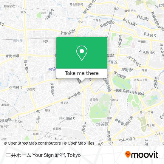 三井ホーム Your Sign 新宿 map