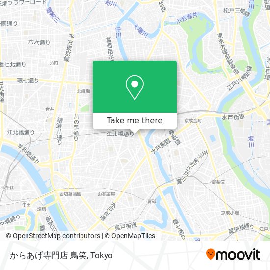 からあげ専門店 鳥笑 map