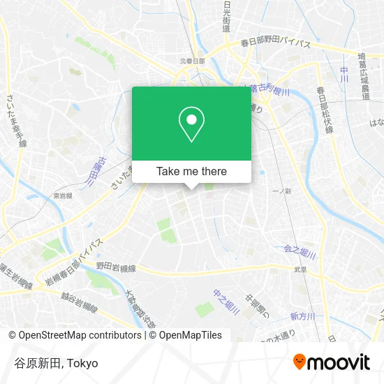 谷原新田 map
