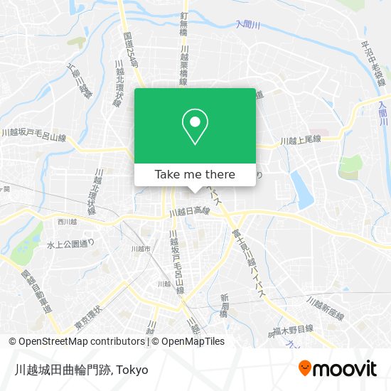 川越城田曲輪門跡 map