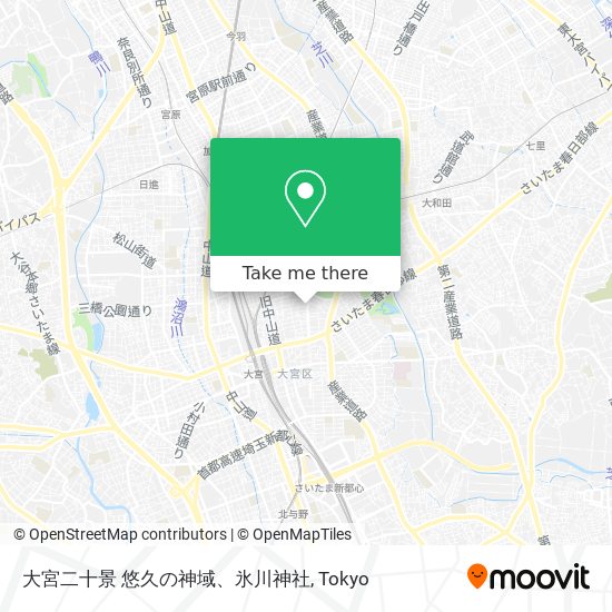 大宮二十景 悠久の神域、氷川神社 map