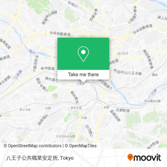 八王子公共職業安定所 map