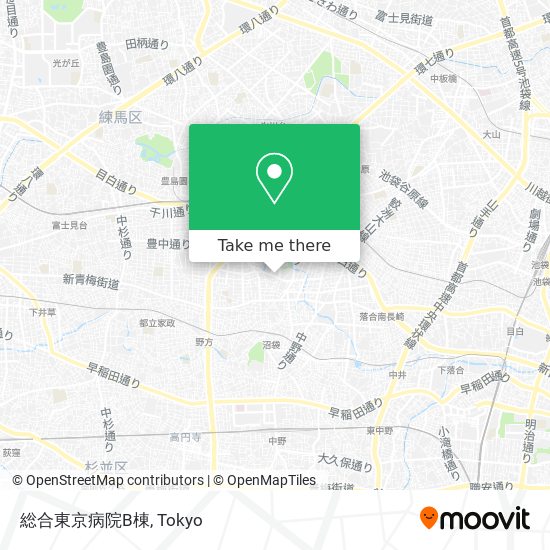 総合東京病院B棟 map