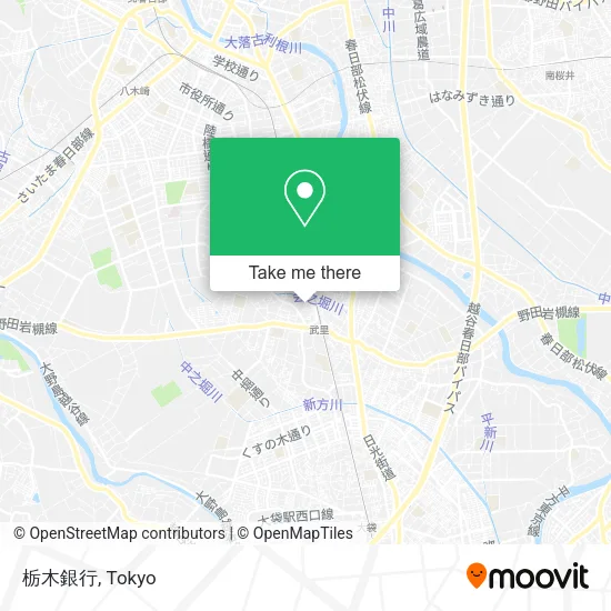栃木銀行 map