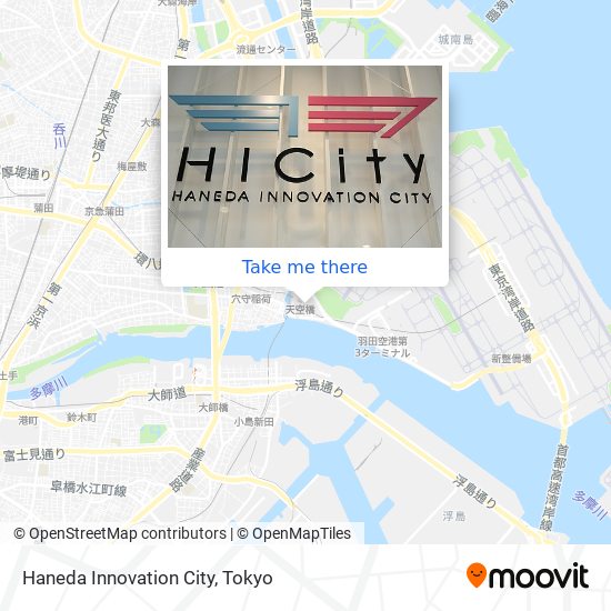 Haneda Innovation City map