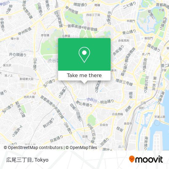 広尾三丁目 map