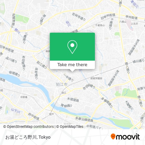 お湯どころ野川 map