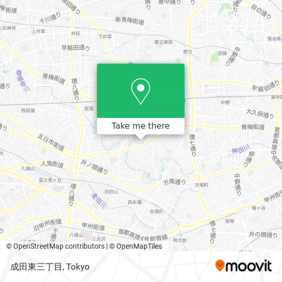 成田東三丁目 map