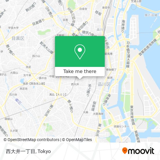西大井一丁目 map