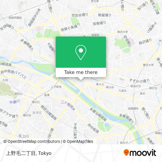 上野毛二丁目 map