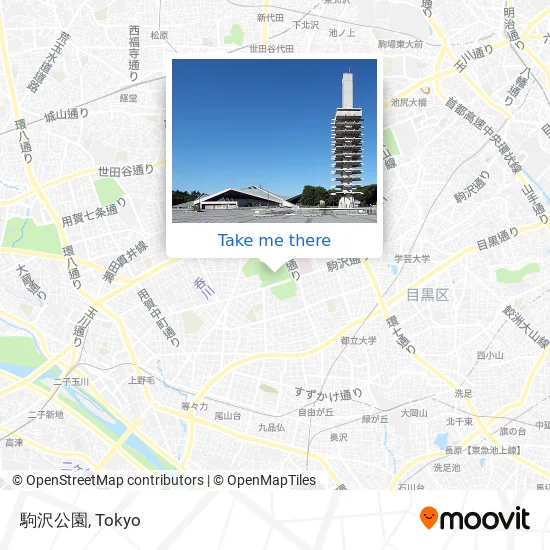 駒沢公園 map