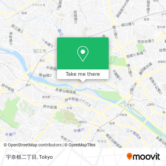 宇奈根二丁目 map