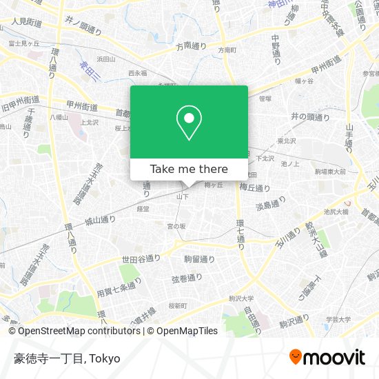 豪徳寺一丁目 map