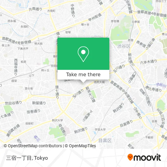 三宿一丁目 map