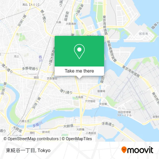 東糀谷一丁目 map