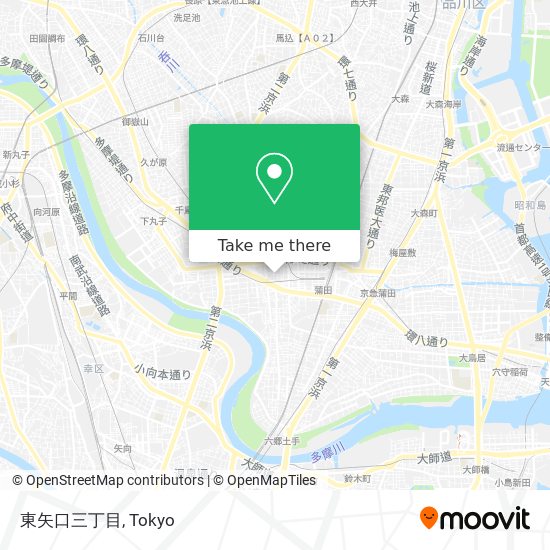 東矢口三丁目 map