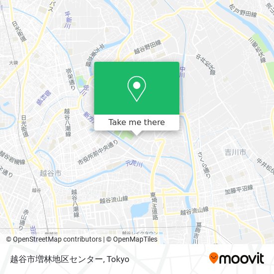 越谷市増林地区センター map