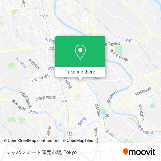 ジャパンミート卸売市場 map