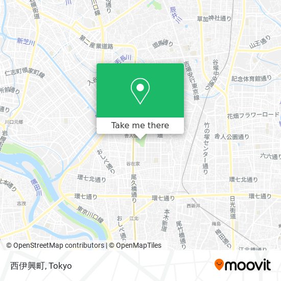 西伊興町 map