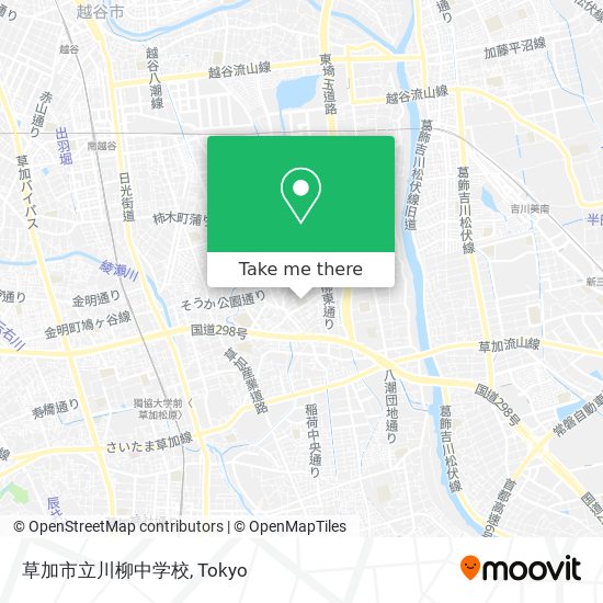 草加市立川柳中学校 map